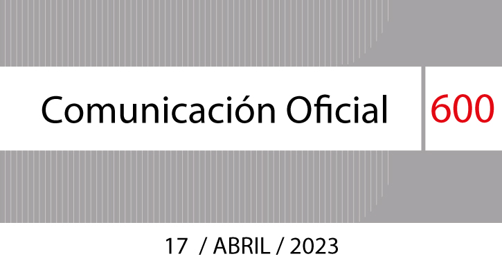 Comunicación Oficial No.600