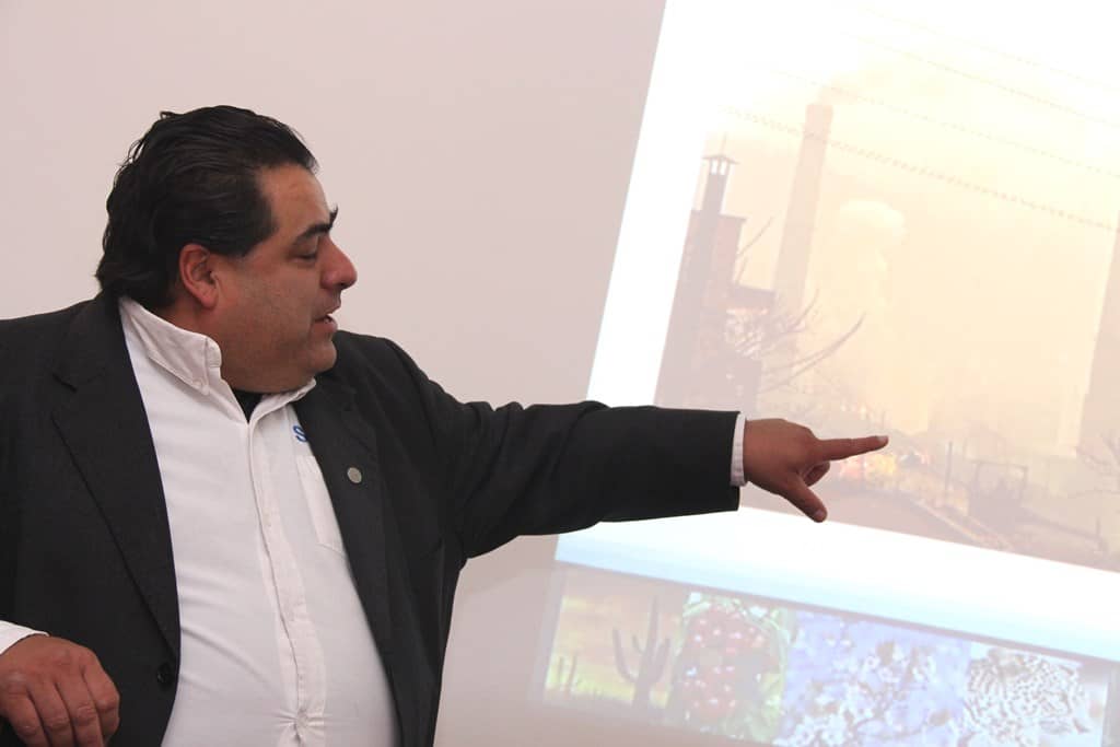 Bonilla impartió en la IBERO la conferencia ‘Sustentabilidad, resiliencia y regeneración: unas nuevas instrucciones de diseño’.