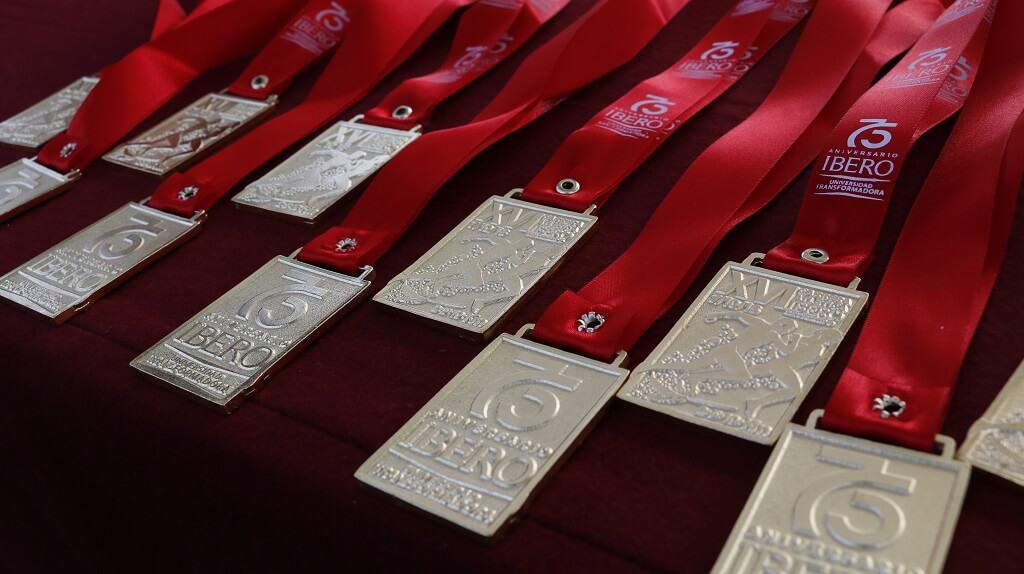 La medallas que se entregó a quienes terminaron la justa de este 2018.