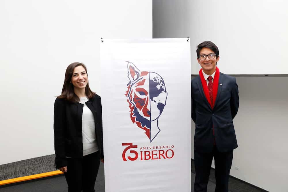 Lucía Rivet Limón y Josué Cruz Hernández, secretarios generales de IBEROMUN (Alberto Hernández/IBERO).