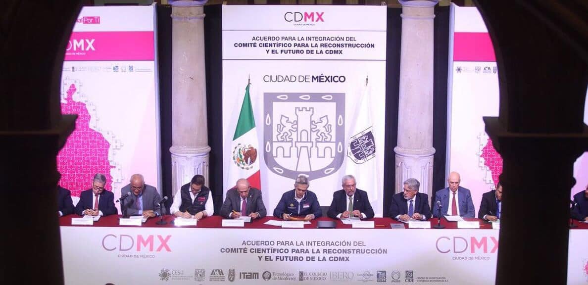 Universidades participaron en la integración del Comité Científico para la Reconstrucción de la CDMX (Twitter/@ManceraMiguelMX).