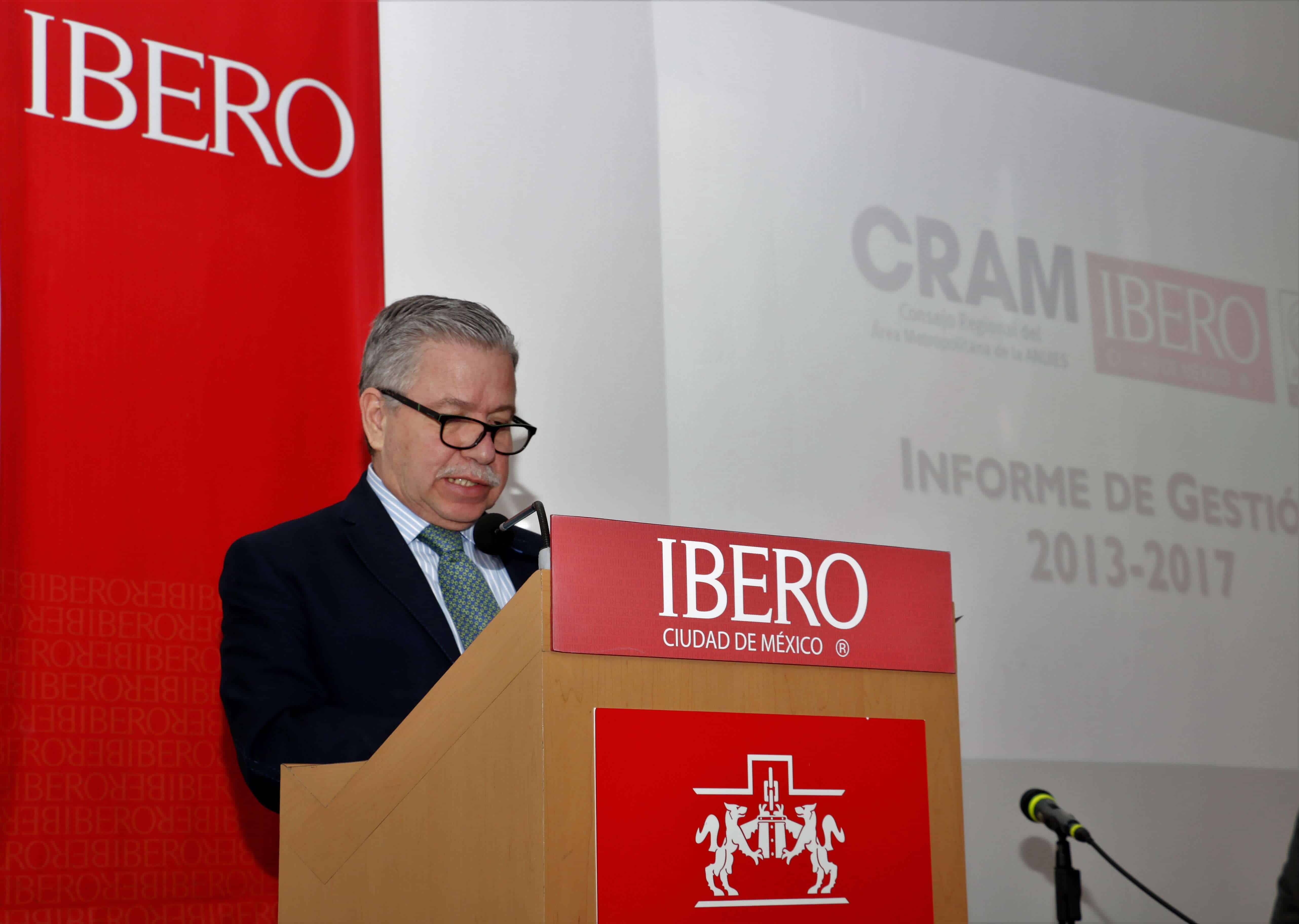 Mtro. David Fernández Dávalos, Rector de la UIA, Presidente del CRAM, presentó Informe de Gestión 2013-2017.
