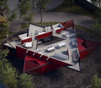 Desarrollo arquitectónico (en construcción avanzada) que albergará la Unidad Especializada en Educación y el Centro de Capacitación para Migrantes, presentado en la reunión de INDEX – Tijuana.