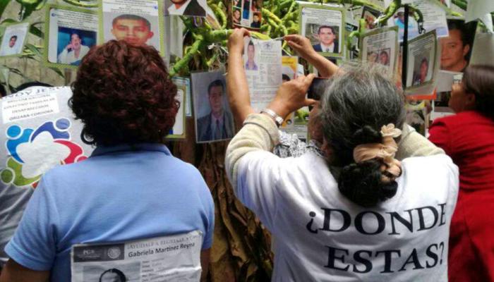 Centenares de personas participan permanentemente en protestas. Exigen la devolución de sus personas desaparecidas. (Foto: Comité contra la Desaparición Forzada de la ONU)