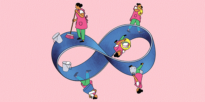 La literatura académica sostiene que las mujeres organizan su tiempo en función de tareas, de manera múltiple, simultánea o superpuesta