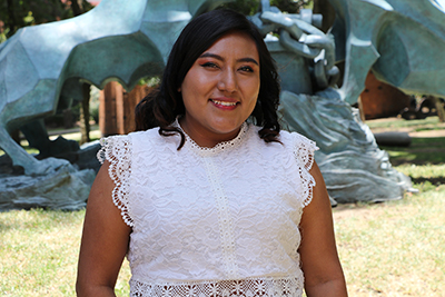 Karla Itzel Morales Pérez, estudiante de la Licenciatura en Educación Intercultural