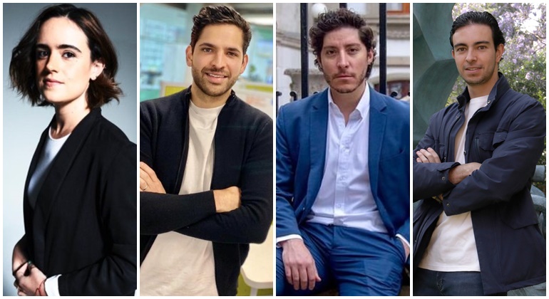 Adriana Prieto Gaspar de Alba, Guillermo Alejandro Di Bella, Andrés Díaz Bedolla, y Juan Pablo Rodríguez Barberena.