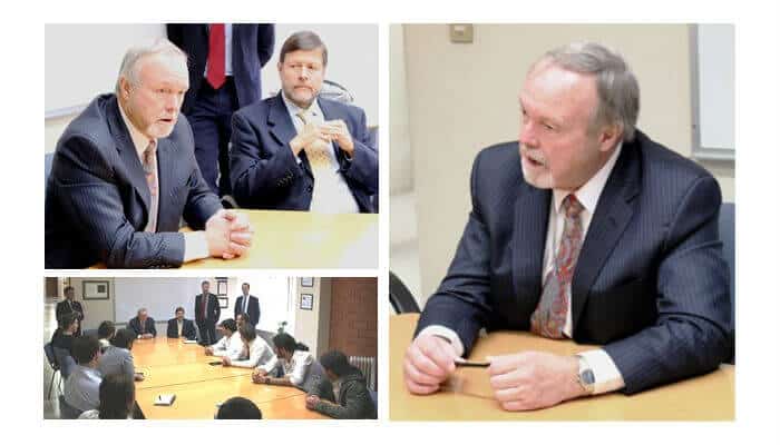 La visita de Matthews concluyó con la conferencia "Creando y nutriendo startups exitosamente"