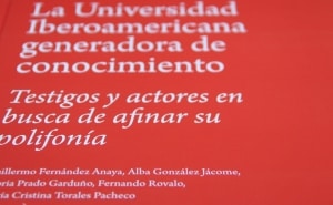 Portada del libro ‘La Universidad Iberoamericana generadora de conocimiento. Testigos y actores en busca de afinar su polifonía’.