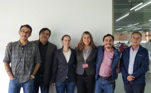 Ing. Pablo Reyna, Dr. César Villanueva, Dra. Cecilia Salmerón, Mtra. Hilda Gutiérrez, Dr. Juan Eduardo García y Mtro. José Luis Gutiérrez (de izquierda a derecha).