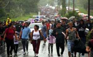 A partir de 2018, grupos migrantes de Centroamérica optaron por trasladarse en caravanas.