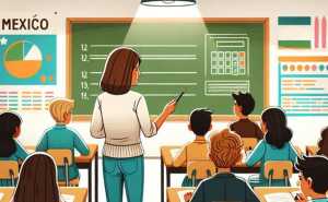 Es muy importante evaluar la educación y la política educativa con un enfoque de derechos, necesaria para contar con los elementos que permitan avanzar hacia un país más justo y equitativo. (Ilustración generada con Microsoft Copilot).