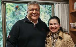El Dr. Jorge Miguel Carrillo y la Dra. Aribel Contreras Suárez
